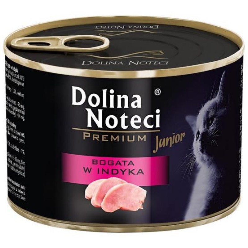 Dolina Noteci Premium Junior rich in turkey - wet cat food - 185g Dolina Noteci Premium Junior rich in turkey - wet cat food - 185g