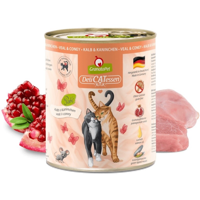 GRANATAPET DeliCATessen Veal and coney - wet cat food - 800g GRANATAPET DeliCATessen Veal and coney - wet cat food - 800g