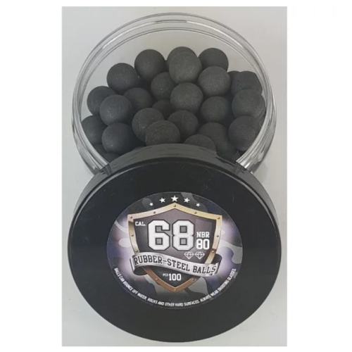 Rubber-to-metal balls Guard Power cal. 68-100 pcs. Rubber-to-metal balls Guard Power cal. 68-100 pcs.