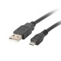 Lanberg CA-USBM-10CC-0010-BK USB cable 1 m USB 2.0 Micro-USB B USB A Black