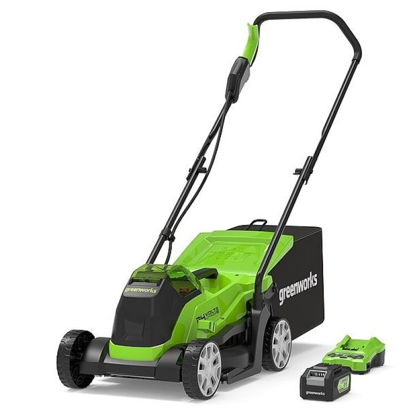 33 cm cordless mower Greenworks GD24LM33K4 - 2516107UB - charger + 4Ah battery kit 33 cm cordless mower Greenworks GD24LM33K4 - 2516107UB - charger + 4Ah battery kit