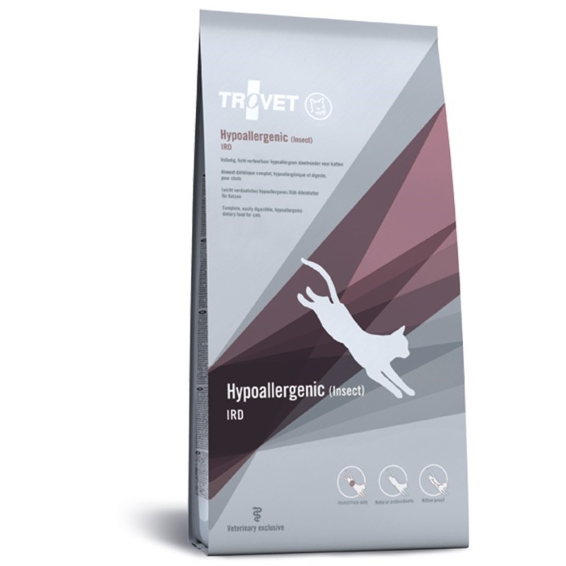 TROVET Hypoallergenic IRD with insect - dry cat food - 3 kg