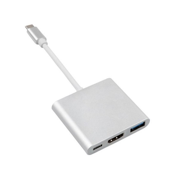 Maclean MCTV-840 USB graphics adapter 4096 x 2304 pixels Silver Maclean MCTV-840 USB graphics adapter 4096 x 2304 pixels Silver