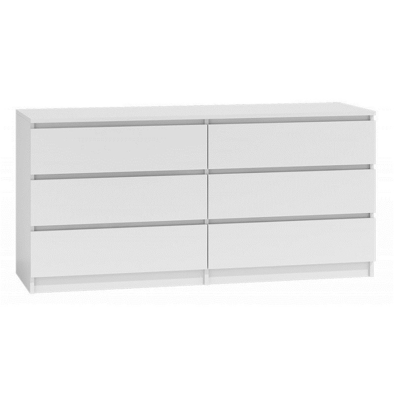 Topeshop M6 140 BIEL 2X3 chest of drawers Topeshop M6 140 BIEL 2X3 chest of drawers