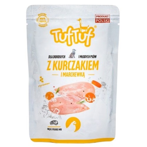 TUF TUF with chicken and carrot - wet dog food - 300g TUF TUF with chicken and carrot - wet dog food - 300g
