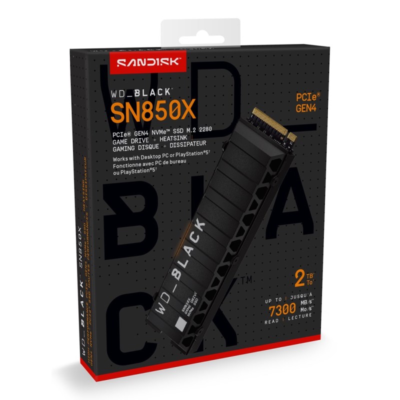 Western Digital Black SN850X 2 TB M.2 PCI Express 4.0 NVMe Western Digital Black SN850X 2 TB M.2 PCI Express 4.0 NVMe