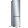 Bosch Serie 4 KGN39VIEB Fridge-Freezer Freestanding 368 L E Stainless Steel Bosch Serie 4 KGN39VIEB Fridge-Freezer Freestanding 368 L E Stainless Steel