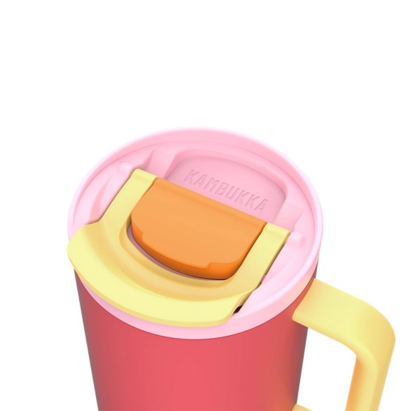 Thermal mug with telescopic straw Kambukka Rio Tumbler 950ml Pink Papaya Thermal mug with telescopic straw Kambukka Rio Tumbler 950ml Pink Papaya