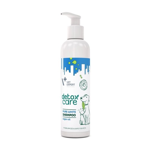 VET EXPERT Detox Care Pure White Shampoo - shampoo for dogs and cats - 250 ml