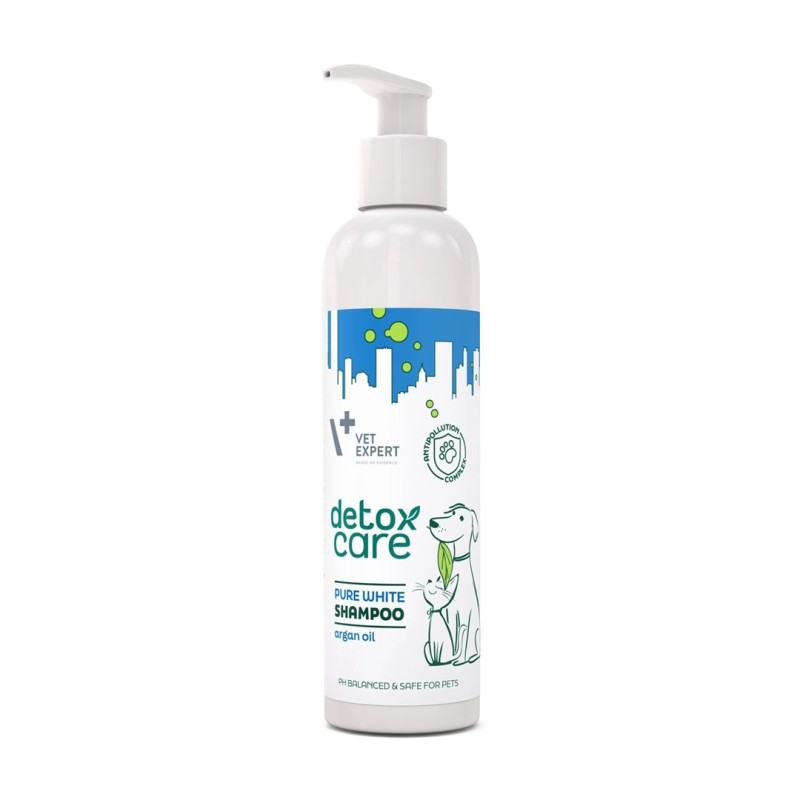 VET EXPERT Detox Care Pure White Shampoo - shampoo for dogs and cats - 250 ml VET EXPERT Detox Care Pure White Shampoo - shampoo for dogs and cats - 250 ml