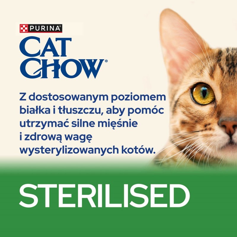 Purina CAT CHOW STERILISED cats dry food 1.5 kg Adult Chicken Purina CAT CHOW STERILISED cats dry food 1.5 kg Adult Chicken