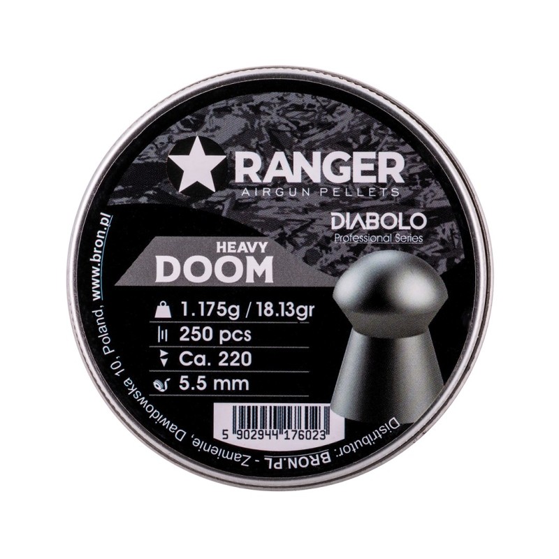 5,5 mm RANGER Diabolo Professional Doom shotgun 250 pcs. 5,5 mm RANGER Diabolo Professional Doom shotgun 250 pcs.