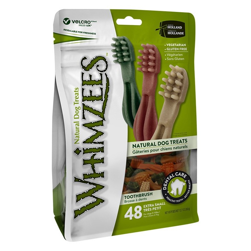 WHIMZEES Dog chew toothbrush XS - 48 pcs. WHIMZEES Dog chew toothbrush XS - 48 pcs.