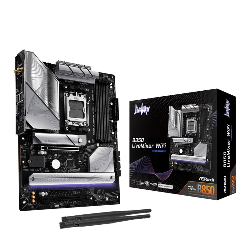 Asrock B850 LiveMixer WiFi AMD B850 Socket AM5 ATX Asrock B850 LiveMixer WiFi AMD B850 Socket AM5 ATX