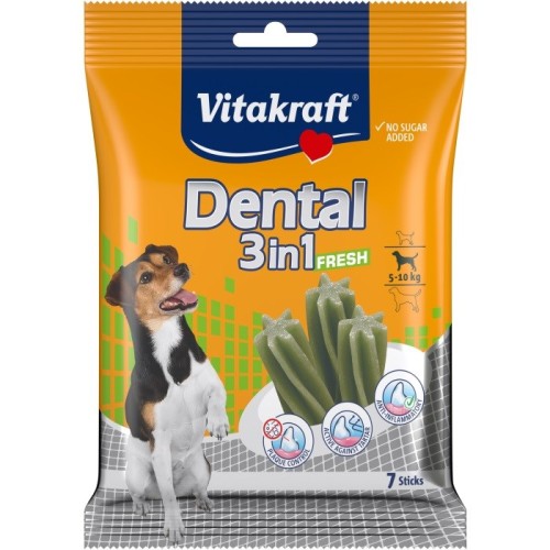 VITAKRAFT Dental Fresh 3in1 S - dog treat - 120 g VITAKRAFT Dental Fresh 3in1 S - dog treat - 120 g