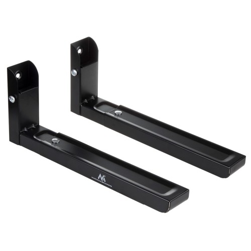 Maclean MC-915 B Universal Microwave Bracket Holder Wall Mount Adjustable Solid Metal Kitchen 30kg Black Maclean MC-915 B Universal Microwave Bracket Holder Wall Mount Adjustable Solid Metal Kitchen 30kg Black