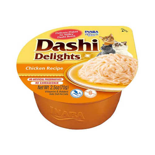 INABA Dashi Delights Chicken in broth - cat treats - 70g INABA Dashi Delights Chicken in broth - cat treats - 70g