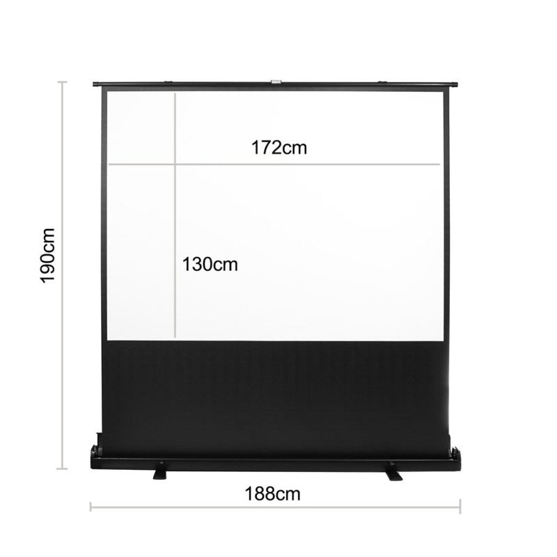 Maclean MC-963 portable projection screen, compact, floor, 86 Maclean MC-963 portable projection screen, compact, floor, 86