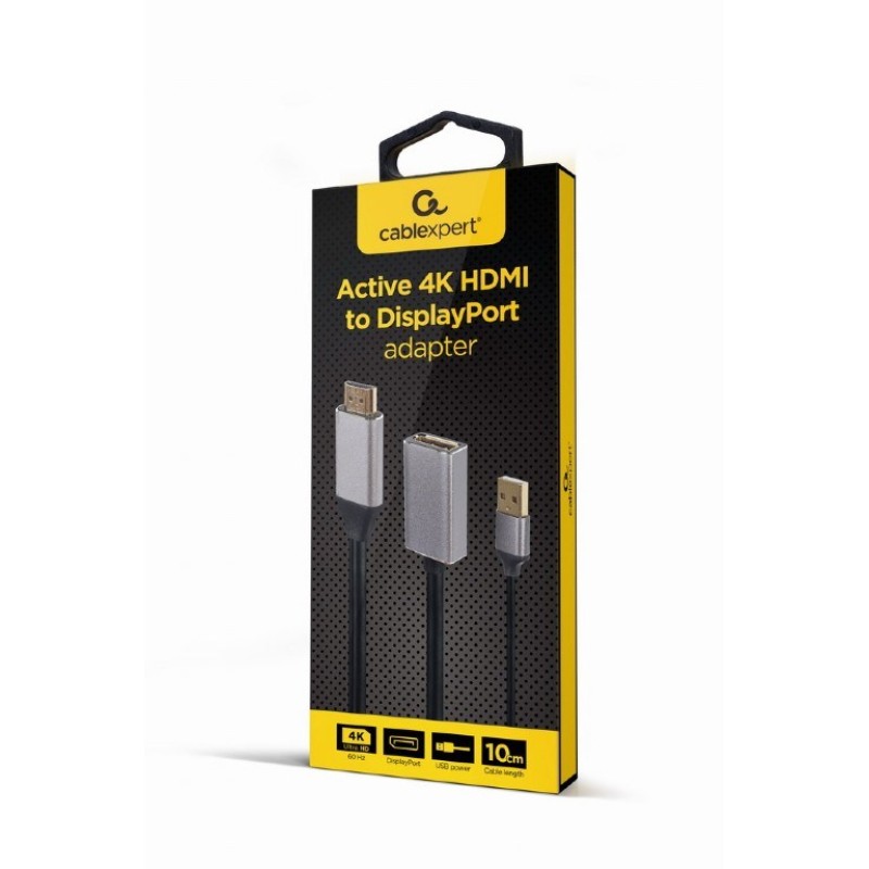 Gembird A-HDMIM-DPF-02 video cable adapter 0.1 m HDMI Type A (Standard) DisplayPort Black Gembird A-HDMIM-DPF-02 video cable adapter 0.1 m HDMI Type A (Standard) DisplayPort Black
