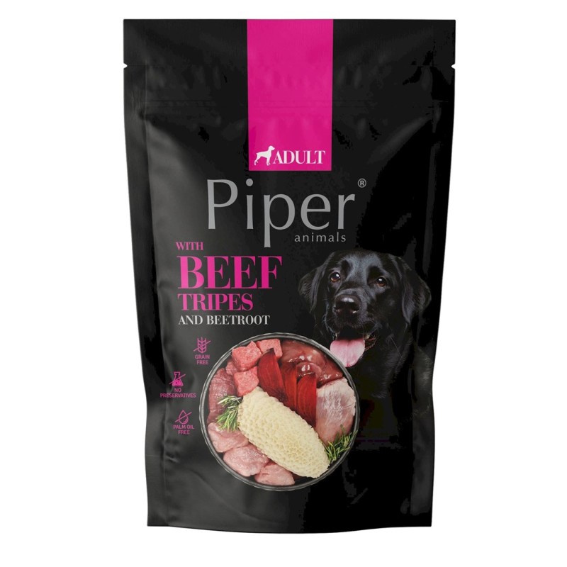 PIPER ANIMALS with beef tripes and beetroot - wet dog food - 500g PIPER ANIMALS with beef tripes and beetroot - wet dog food - 500g