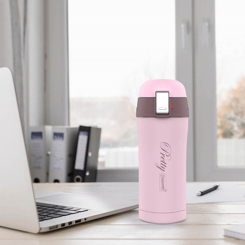 Thermal mug MAESTRO MR-1643-30C (0,3L) pink Thermal mug MAESTRO MR-1643-30C (0,3L) pink