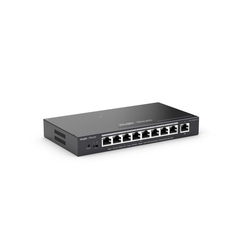 Ruijie Networks RG-ES209GC-P network switch Managed Gigabit Ethernet (10/100/1000) Power over Ethernet (PoE) Black Ruijie Networks RG-ES209GC-P network switch Managed Gigabit Ethernet (10/100/1000) Power over Ethernet (PoE) Black