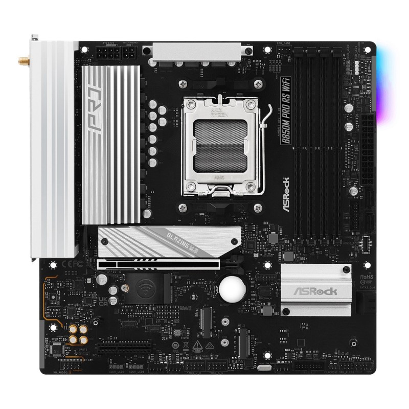 Asrock B850M Pro RS WiFi AMD B850 Socket AM5 micro ATX Asrock B850M Pro RS WiFi AMD B850 Socket AM5 micro ATX