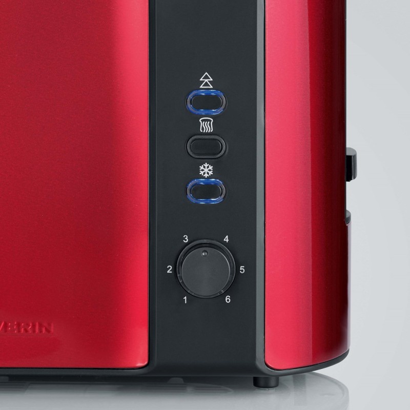 SEVERIN TOASTER RED, 2 SLICES, STEEL, 800W AT2217 SEVERIN TOASTER RED, 2 SLICES, STEEL, 800W AT2217