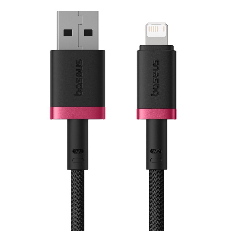 Baseus Dura Type A to IP 2.4A fast charging cable Black, Red Baseus Dura Type A to IP 2.4A fast charging cable Black, Red