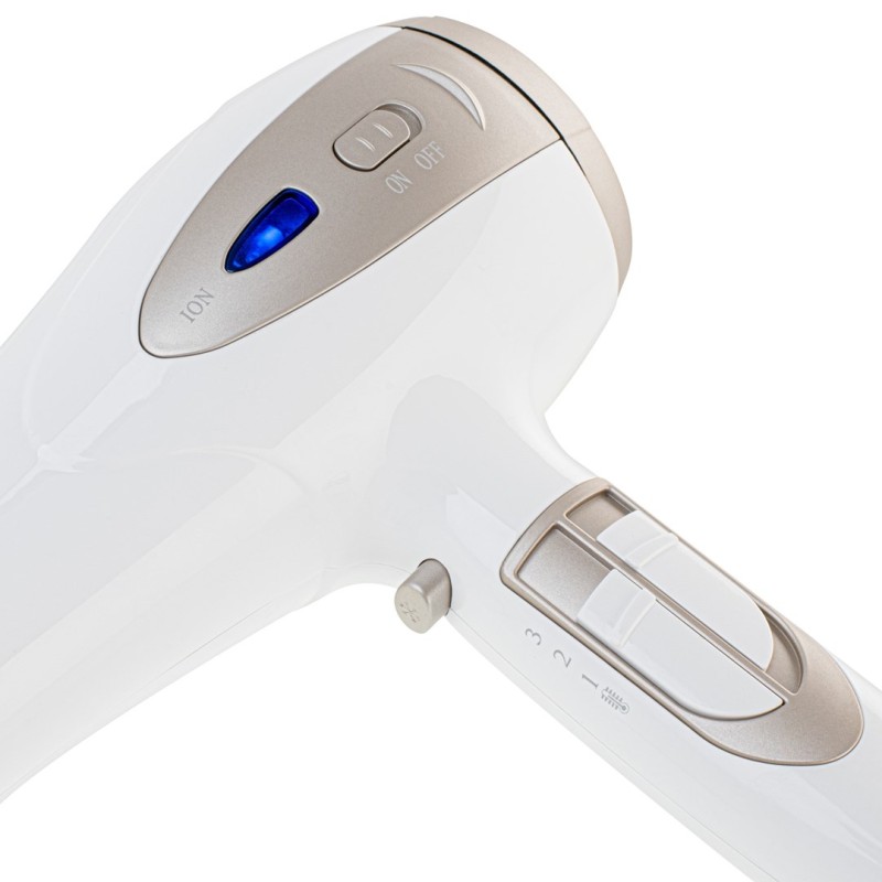 ADLER AD 2248WC HAIR DRYER, WHITE AND CHAMPAGNE