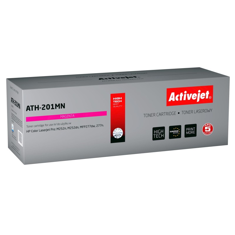 Activejet ATH-201MN toner (replacement for HP 201A CF403A; Supreme; 1,400 pages; magenta)