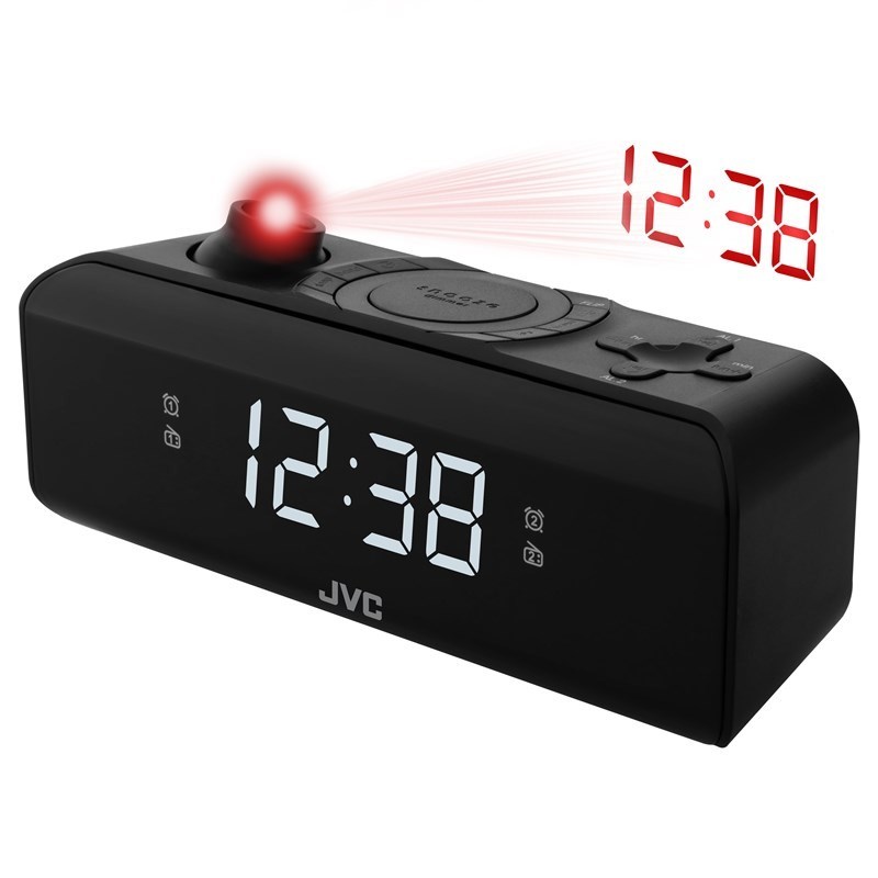 JVC radio alarm clock RA-E211B black JVC radio alarm clock RA-E211B black