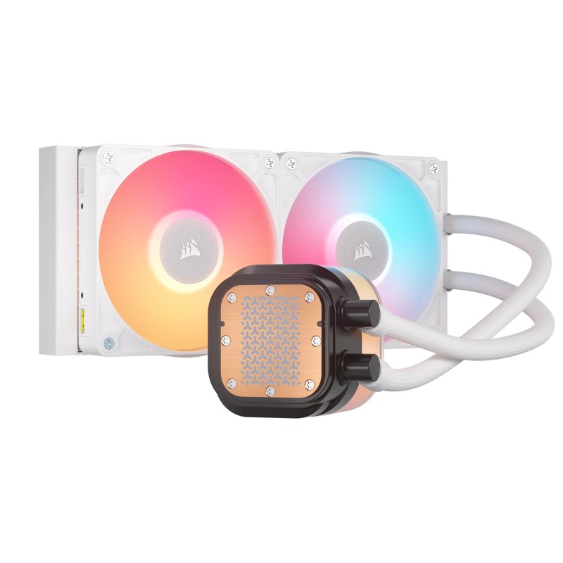 Corsair iCUE LINK TITAN 240 RX LCD Processor All-in-one liquid cooler 12 cm White 1 pc(s) Corsair iCUE LINK TITAN 240 RX LCD Processor All-in-one liquid cooler 12 cm White 1 pc(s)