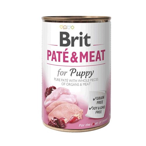 BRIT Paté & Meat Puppy Chicken - wet dog food - 400g BRIT Paté & Meat Puppy Chicken - wet dog food - 400g