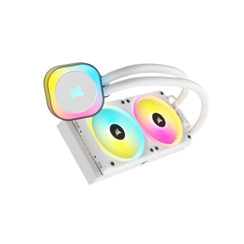Corsair H100I Processor Hybrid cooler 12 cm White Corsair H100I Processor Hybrid cooler 12 cm White