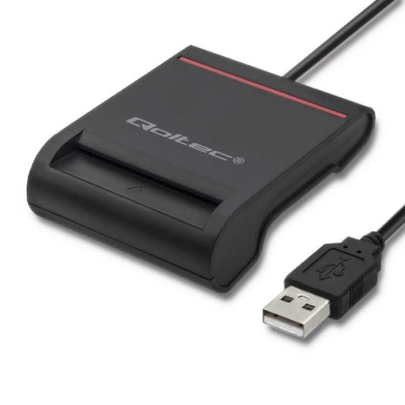 Qoltec Smart chip ID card scanner Qoltec Smart chip ID card scanner