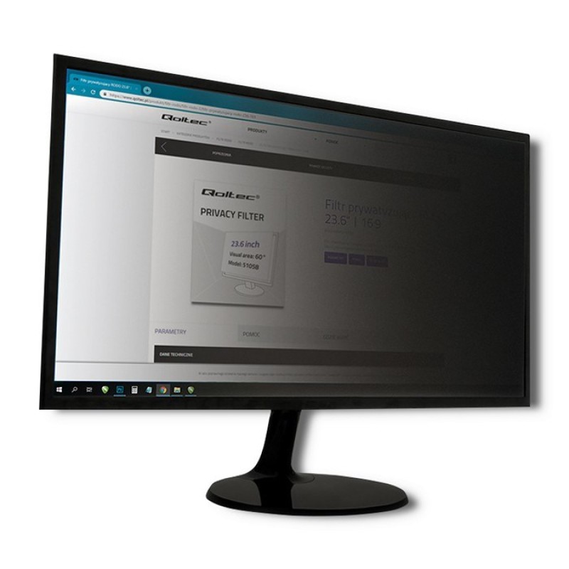 Qoltec 51056 display privacy filters 55.9 cm (22 Qoltec 51056 display privacy filters 55.9 cm (22
