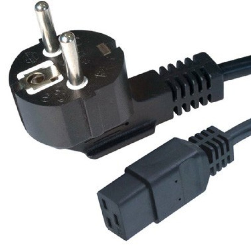 Gembird Type F/C19 1.8m Black Power plug type F C19 coupler Gembird Type F/C19 1.8m Black Power plug type F C19 coupler