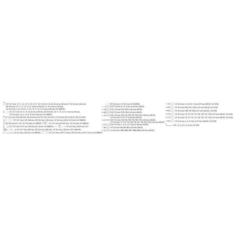 Yato YT-38931 mechanics tool set Yato YT-38931 mechanics tool set
