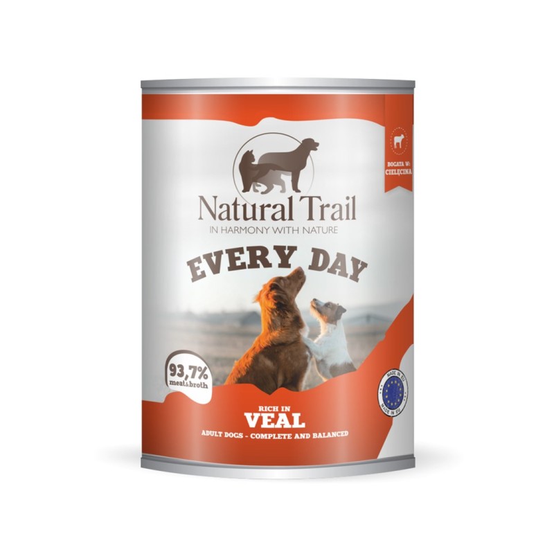 NATURAL TRAIL Every Day Rich in veal  - wet dog food - 800g