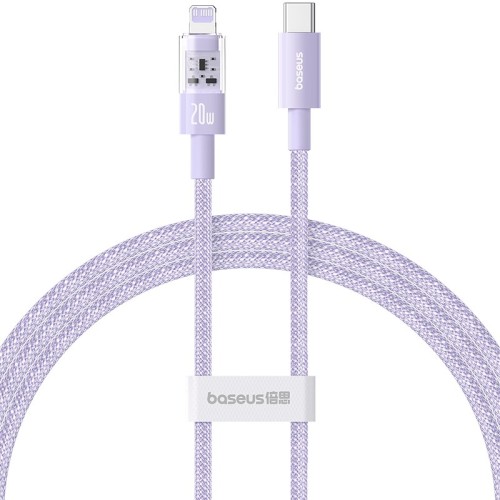 Baseus Gem USB-C to iP fast charging cable 1 m 20 W Purple Baseus Gem USB-C to iP fast charging cable 1 m 20 W Purple