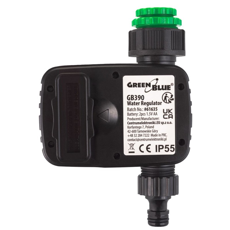 GreenBlue electronic irrigation controller, programmer, 2x1.5V AA power supply, GB390 GreenBlue electronic irrigation controller, programmer, 2x1.5V AA power supply, GB390