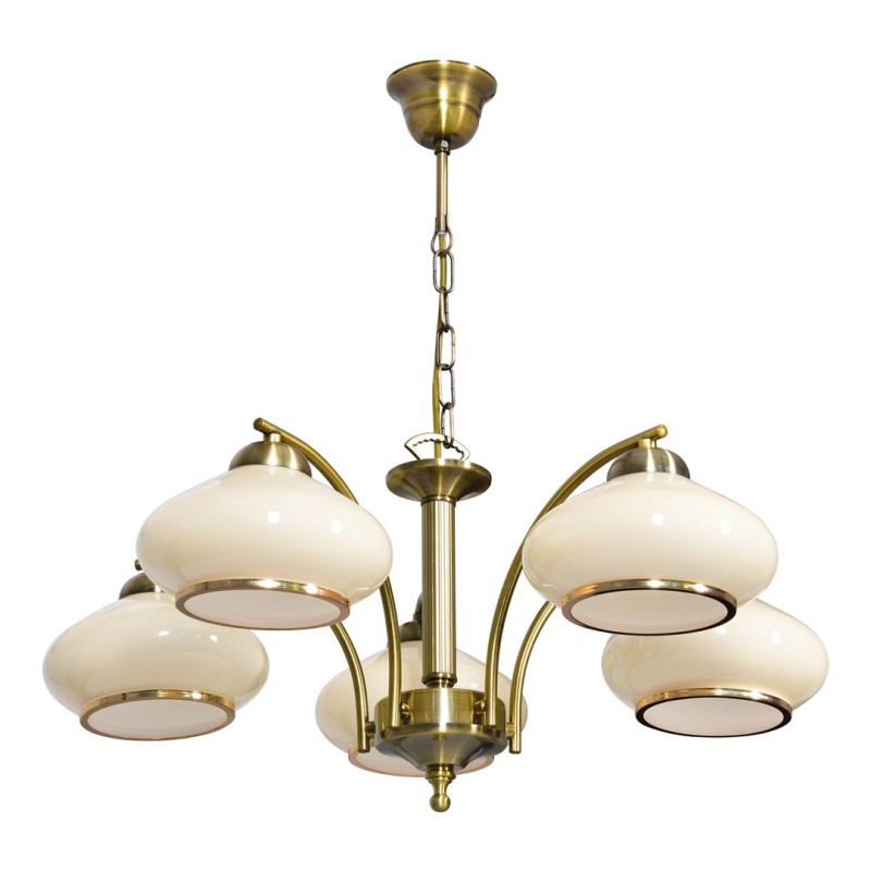 Activejet Classic ceiling chandelier pendant lamp RITA Patina 5xE27 for living room Activejet Classic ceiling chandelier pendant lamp RITA Patina 5xE27 for living room