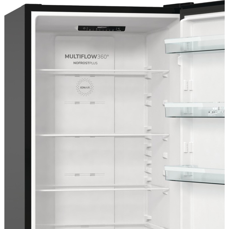 Gorenje NRK6202EBXL4 fridge-freezer Freestanding 331 L E Black
