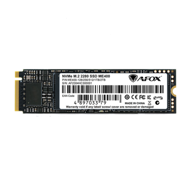 AFOX ME400 1.02 TB M.2 PCI Express 4.0 NVMe 3D NAND AFOX ME400 1.02 TB M.2 PCI Express 4.0 NVMe 3D NAND