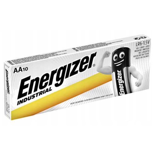 ENERGIZER BATTERY INDUSTRIAL PRO AA LR6 1.5V 10 PCS ENERGIZER BATTERY INDUSTRIAL PRO AA LR6 1.5V 10 PCS