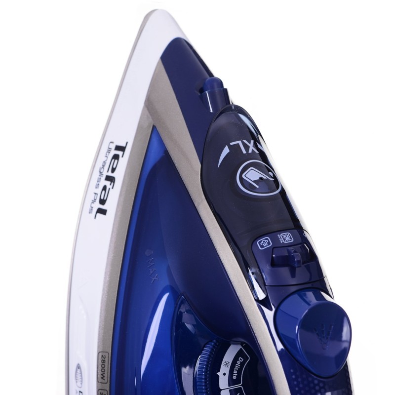 Tefal Ultimate Pure FV6812E0 iron Steam iron 2800 W Blue, Silver Tefal Ultimate Pure FV6812E0 iron Steam iron 2800 W Blue, Silver