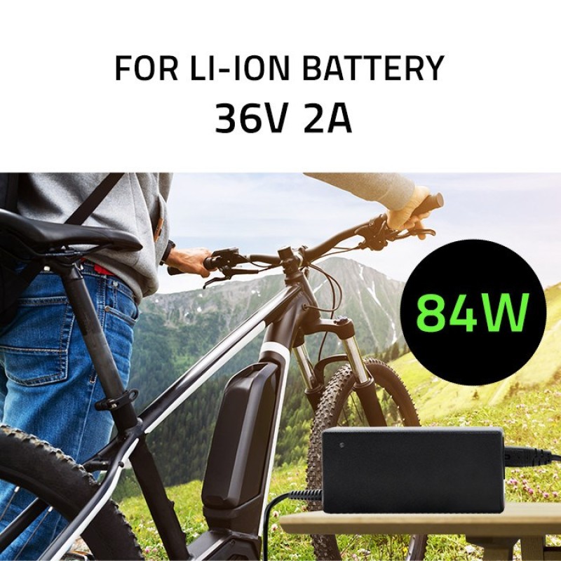 Qoltec 50761 Charger for e-bike batteries 36V | 42V | 2A | 5.5*2.5 Qoltec 50761 Charger for e-bike batteries 36V | 42V | 2A | 5.5*2.5