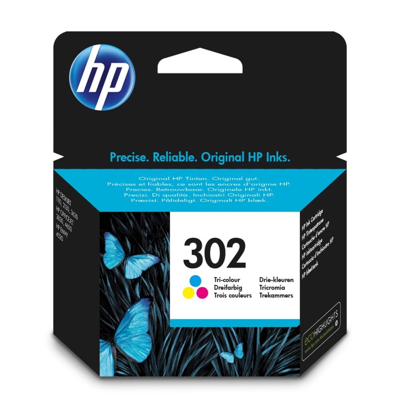 HP 302 Tri-color Original Ink Cartridge