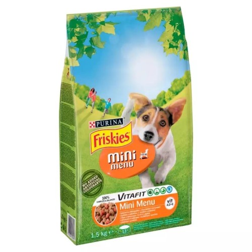 FRISKIES Mini Menu Chicken with vegetables - dry dog food - 1.5 kg FRISKIES Mini Menu Chicken with vegetables - dry dog food - 1.5 kg